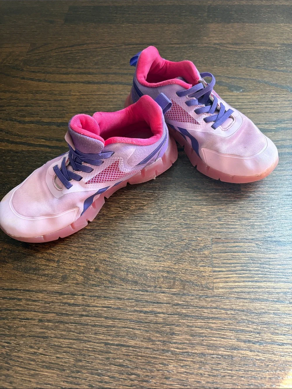 Reebok Pink and Purple Girls' Athletic Sneakers